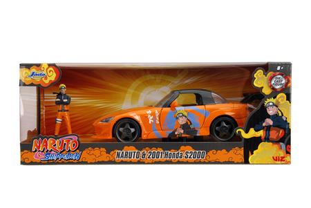 NARUTO 2001 HONDA S2000 W/ NARUTO FIG 1/24 DIE-CAST VEHICLE