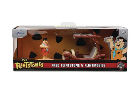 FLINSTONES FLINTMOBILE W/ FRED NANO FIG 1/32 DIE-CAST VEH (Net)