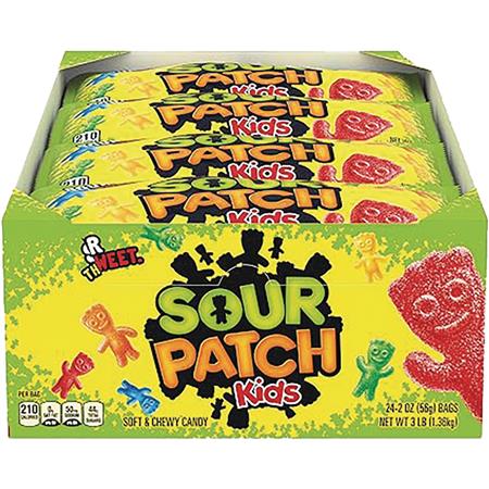 SOUR PATCH KIDS 24PC 2OZ BAG DIS (Net) 