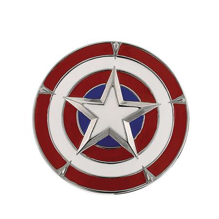 MARVEL CAPTAIN AMERICA SHIELD 3X3 BELT BUCKLE (Net) 