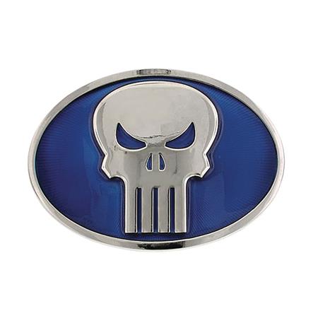 MARVEL PUNISHER BLUE OVAL 3X4 BELT BUCKLE (Net) 