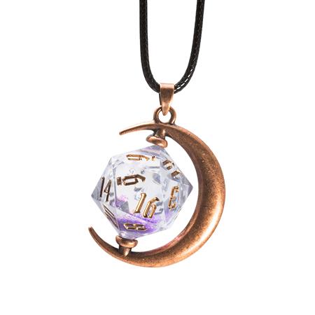 D20 NECKLACE NIGHT SKY 