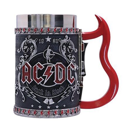 ACDC BACK IN BLACK TANKARD 6.3IN (Net) 