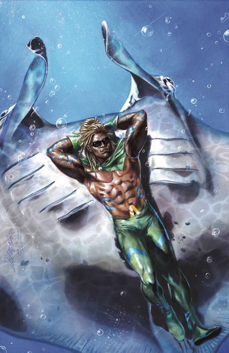 AQUAMAN #4 CVR E INC 1:25 SALVADOR LARROCA CARD STOCK VAR