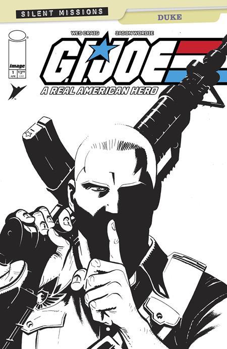 GI JOE A REAL AMERICAN HERO DUKE #1 (ONE SHOT) CVR C INC 1:10 WES CRAIG B&W VAR