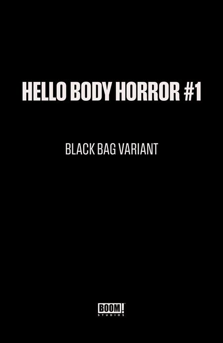HELLO BODY HORROR #1 C BLACK BAG VARIANT (DRESSED BLACK BAG WAYSHAK)