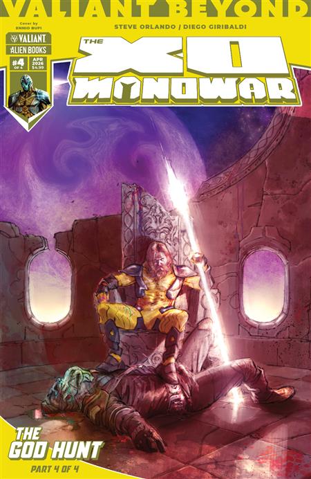 VALIANT BEYOND THE X-O MANOWAR #8--THE GOD HUNT #4 VARIANT B (BUFI) (MR)
