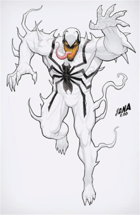 VENOM #256 1:50 DAVID NAKAYAMA COLOR BLOCK WHITE VIRGIN VARIANT [DS]