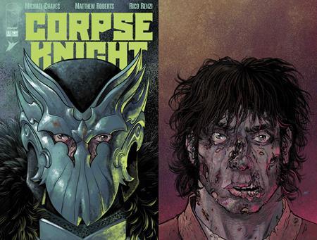 CORPSE KNIGHT #1 (OF 6) CVR G MATTHEW ROBERTS DIE CUT HELMET VAR
