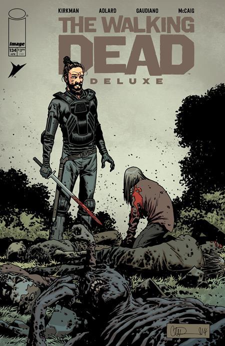 WALKING DEAD DELUXE #134 CVR B CHARLIE ADLARD & MAVE MCCAIG VAR (MR)