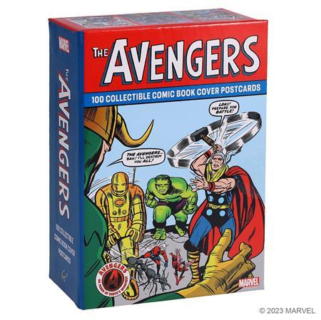 MARVEL AVENGERS 100 COLLECTIBLE COMIC BOOK COVER POSTCARDS Previously Offered thru Other Distributors