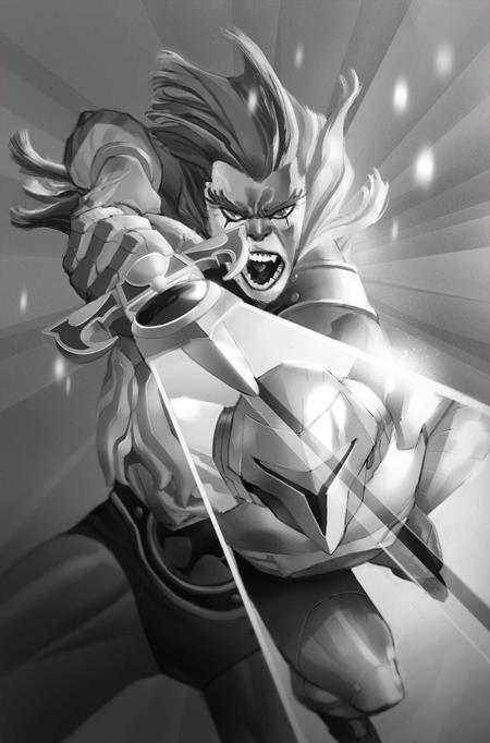 THUNDERCATS X SILVERHAWKS #1 CVR M INC 1:30 ERIC CANETE B&W VIRGIN VAR