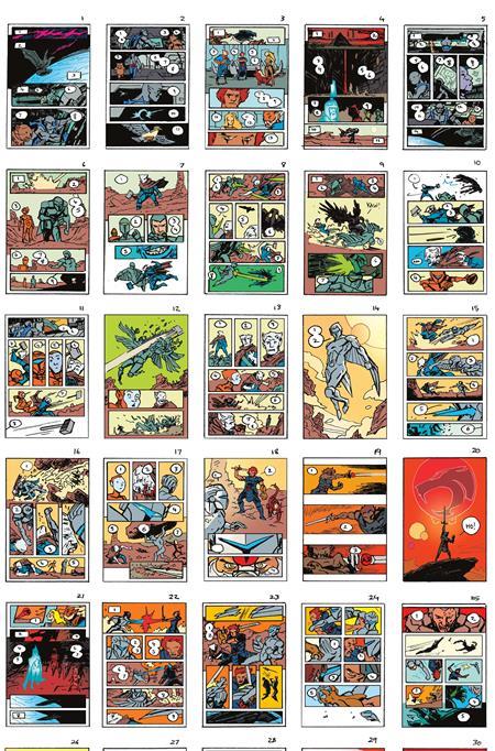 THUNDERCATS X SILVERHAWKS #1 CVR Q INC 1:50 DECLAN SHALVEY LAYOUTS VIRGIN VAR