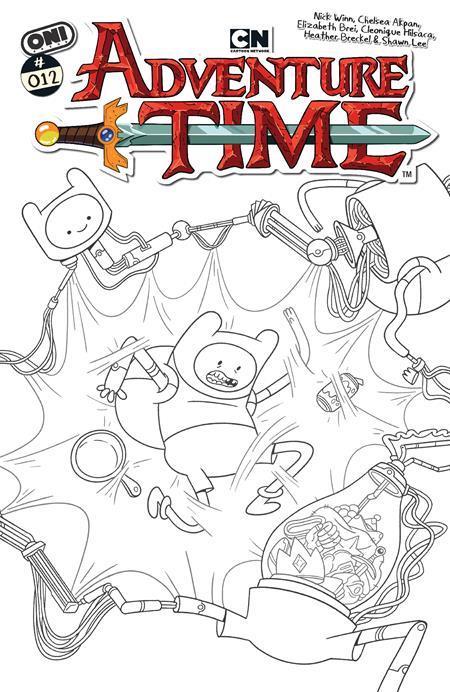 ADVENTURE TIME (2025) #12 CVR E INC 1:20 NICK WINN B&W VAR