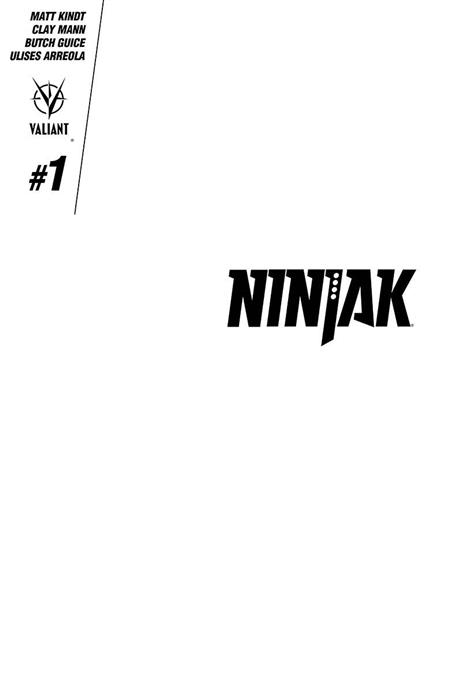 NINJAK #1 CVR E BLANK CVR *CLEARANCE*