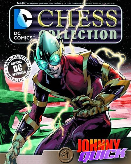 DC SUPERHERO CHESS FIG COLL MAG #80 JOHNNY QUICK WHITE KNIGH