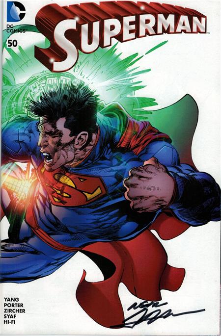 SUPERMAN #50 Neal Adams DCBS Variant SIGNED BY NEAL ADAMS