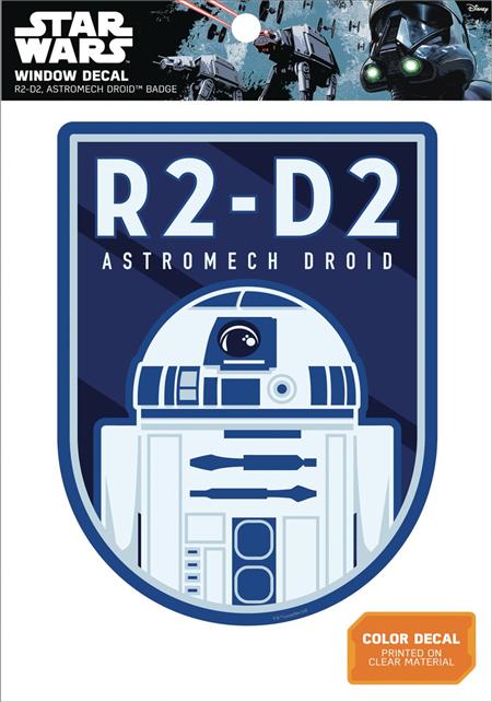 STAR WARS R2-D2 ASTROMECH DROID BADGE WINDOW DECAL (C: 1-1-0