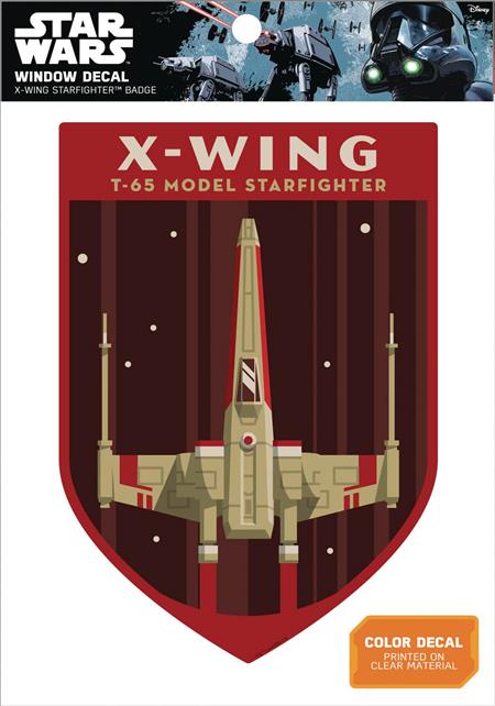 STAR WARS X-WING STARFIGHTER BADGE WINDOW DECAL (C: 1-1-0)