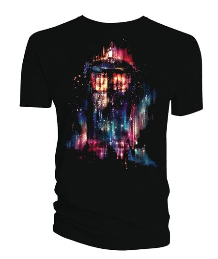 DR WHO ALICE X ZHANG SUBLIMATION TARDIS PX BLACK T/S LG (C: