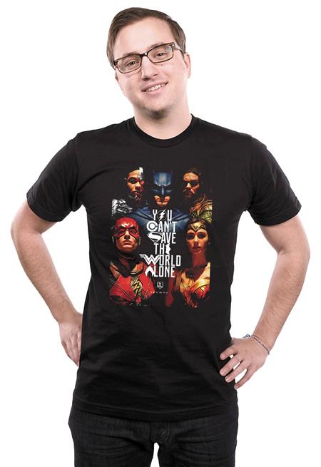 JUSTICE LEAGUE SAVE THE WORLD T/S LG (C: 1-1-2)