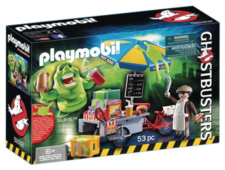 PLAYMOBIL GHOSTBUSTERS SLIMER W/ HOT DOG STAND PLAY-SET (Net