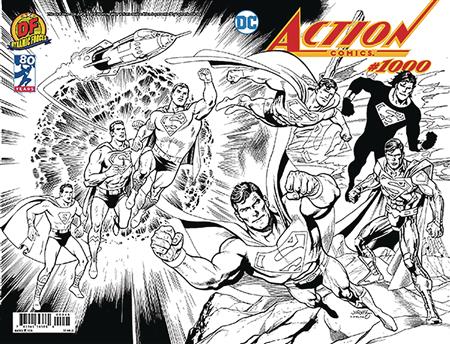 DF ACTION COMICS #1000 WRAPAROUND B&W EXC JURGENS