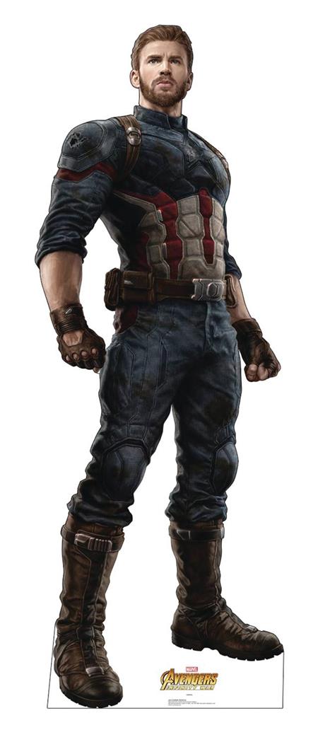 MARVEL INFINITY WAR CAPTAIN AMERICA LIFE-SIZE STAND UP (C: 1