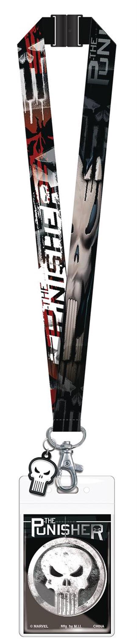 MARVEL PUNISHER LANYARD WITH CHARM (C: 1-1-2)