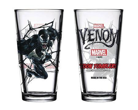 TOON TUMBLERS MARVEL COMIC VENOM PINT GLASS (C: 1-1-2)