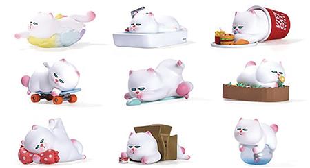 POP MART VIVI CAT LAZILY LYING PRONE CAT SERIES 9PC BMB DS (