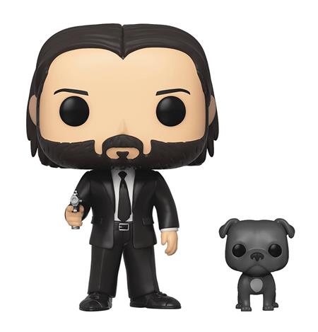 POP MOVIES JOHN WICK JOHN IN BLACK SUIT W/ DOG BUDDY VIN FIG