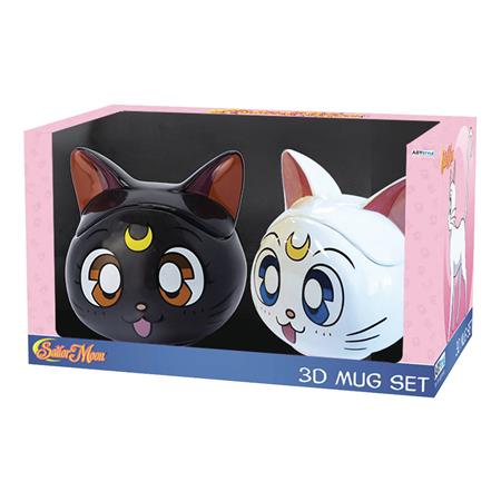 SAILOR MOON LUNA & ARTEMIS 3D MUG GIFT SET (C: 1-1-2)