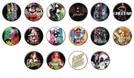 DC HEROES WOMEN OF DC PX 144PC BUTTON ASST (C: 1-1-2)