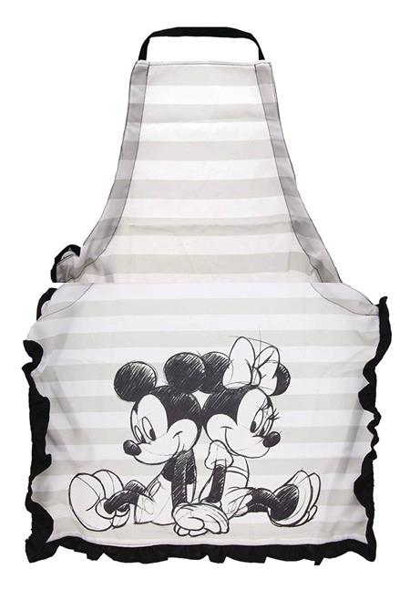 DISNEY MICKEY & MINNIE SKETCH ART RUFFLED APRON (C: 1-0-1)