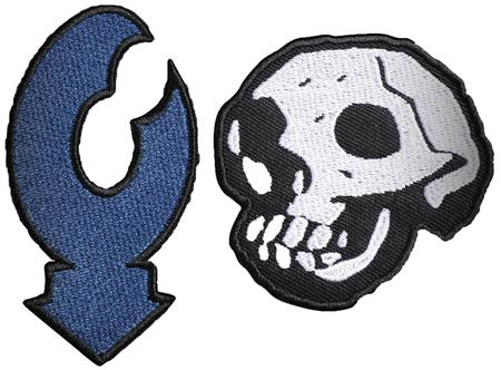 HELLBOY LOBSTER JOHNSON SYMBOL & SKULL 8PC PATCH ASST (C: 1-