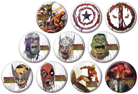 MARVEL COMICS ZOMBIES 144PC BUTTON DIS (C: 1-1-2)