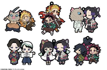 DEMON SLAYER KIMETSU RUBBER MASCOT BUDDY COLLE V4 6PC DS (C: