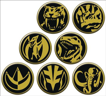 POWER RANGERS COINS 144PC BUTTON ASST DIS (C: 1-1-2)