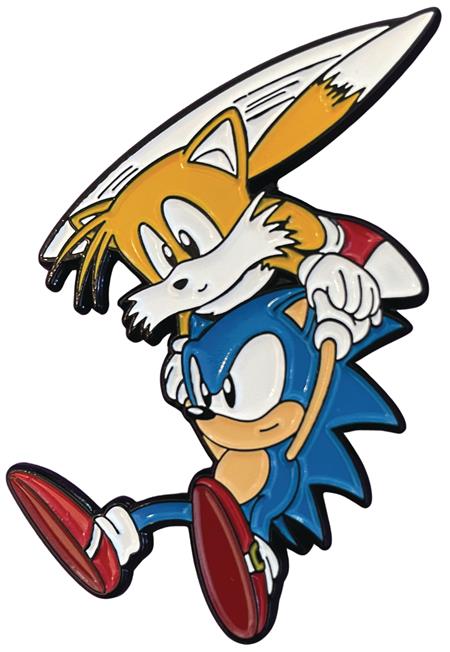 SONIC THE HEDGEHOG SONIC AND TAILS FLYING PIN (C: 1-1-2)