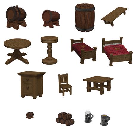 D&D ICONS REALMS MINIS YAWNING PORTAL BEDS & BOTTLES (C: 0-1