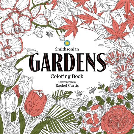 GARDENS SMITHSONIAN COLORING BOOK (C: 0-1-0)