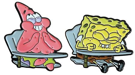 SPONGEBOB SQUAREPANTS LAUGHING IN CLASS PIN SET (C: 1-1-2)