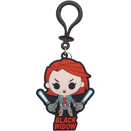 MARVEL HEROES BLACK WIDOW PVC SOFT TOUCH BAG CLIP (C: 1-1-2)