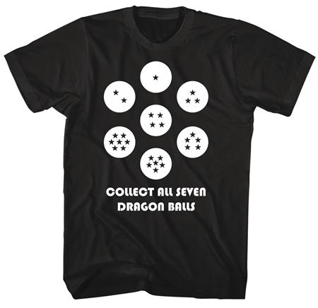 DRAGON BALL COLLECT ALL SEVEN BLK T/S LG (C: 1-1-2)
