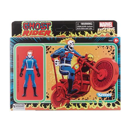MARVEL RETRO LEGENDS 3-3/4IN GHOST RIDER W/CYCLE AF CS (Net)