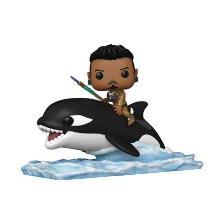 POP RIDE SUPDLX MARVEL BLACK PANTHER WF NAMOR W/ORCA VIN FIG