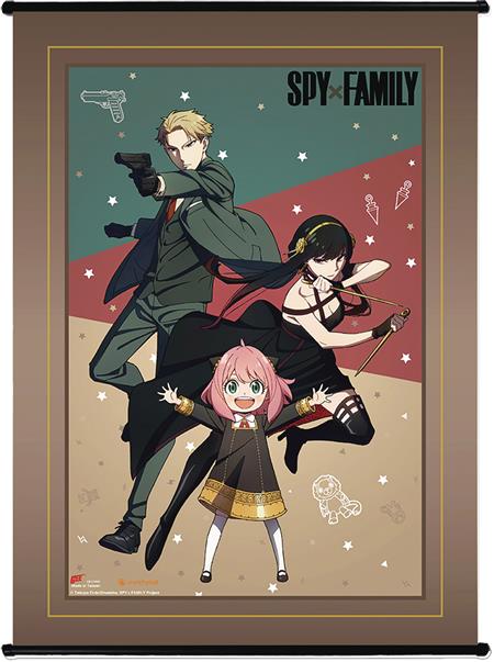 SPY X FAMILY FORGER FAMILY FIGHT GROUP WALL SCROLL (C: 1-1-2