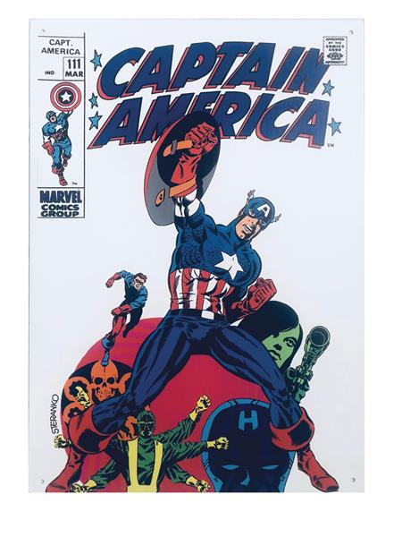 MARVEL CAPTAIN AMERICA 111 16X12IN METAL SIGN (C: 1-1-2)