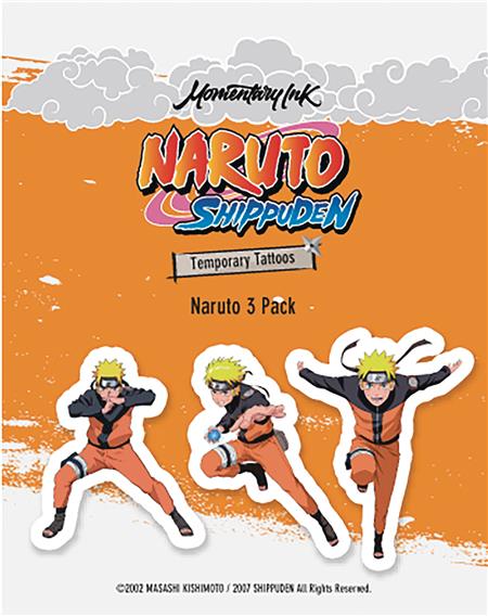 NARUTO SHIPPUDEN TEMPORARY TATTOO 3 PK (Net) (C: 1-1-2)